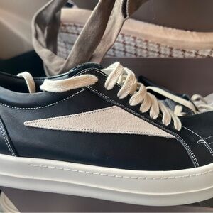 Rick Owens mens leather vintage sneakers size 9/43